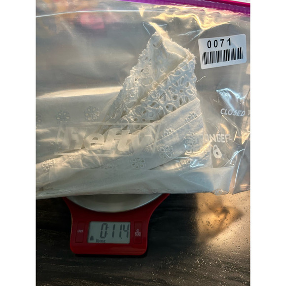 J. Crew Women’s Cotton Dress Size 10 Pockets White Boho Eyelet Breathable - Picture 15 of 15